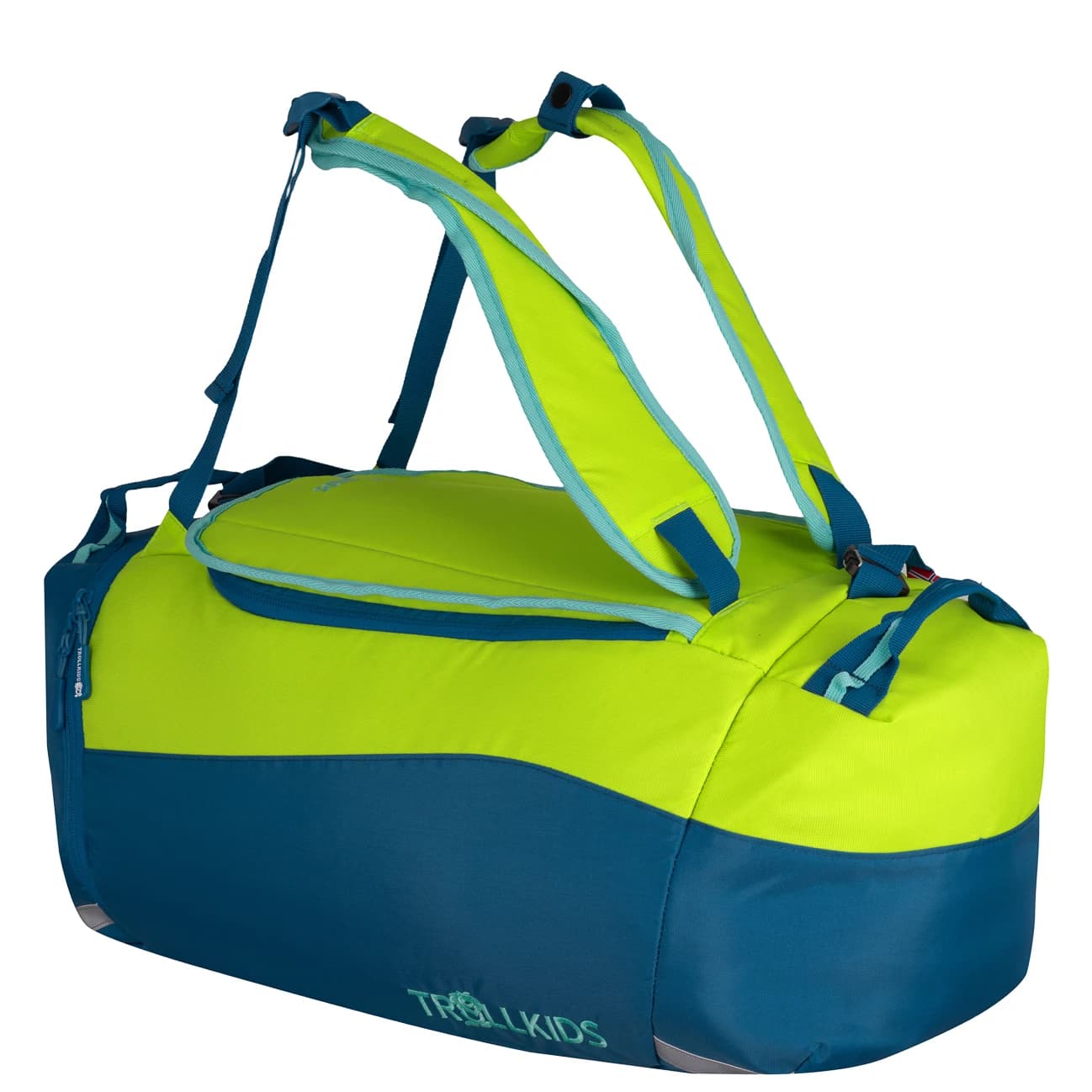 Детска пътна чанта Trollkids Kid's Duffle Bag Luggage - Cool Lime / Summer Night / Aqua Mint