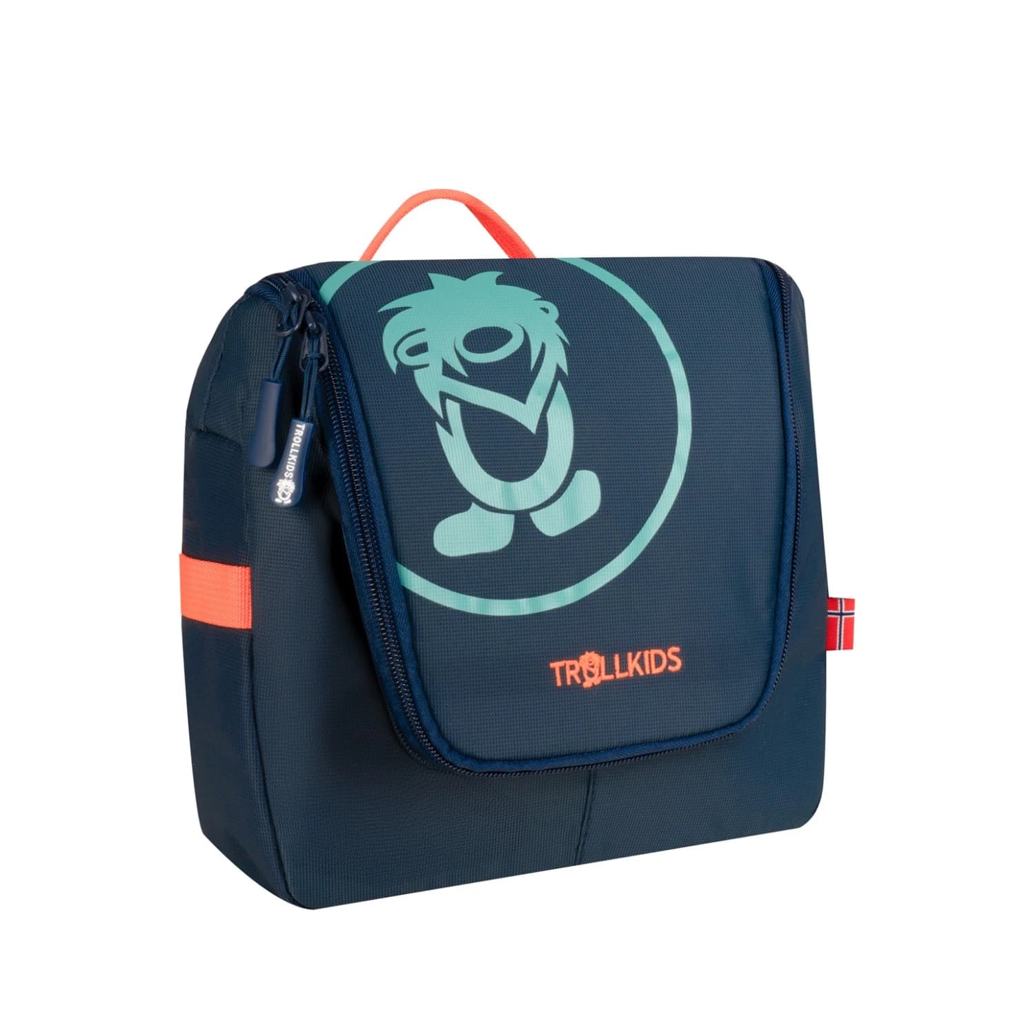 Детски тоалетен несесер Trollkids Kid's Wash Bag - Navy / Glow Orange / Dusky Turquoise