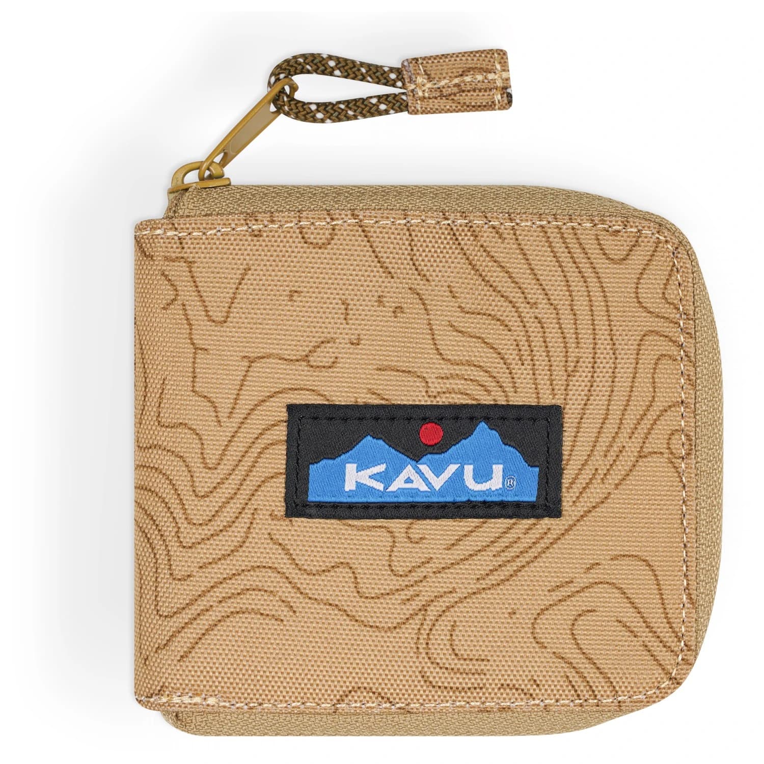 Портфейл Kavu Zip Around Wallet - Terrain Topo