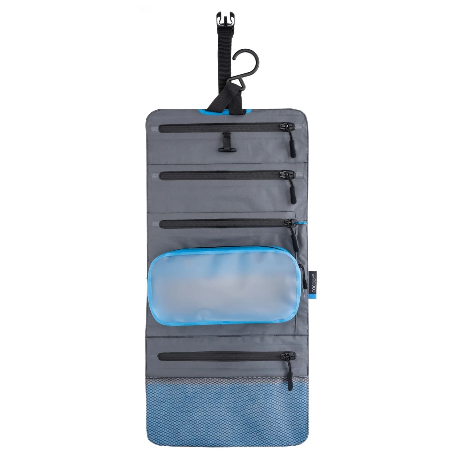 Тоалетен несесер Cocoon Hanging Toiletry Kit Minimalist Wash bag - Grey / Black / Blue