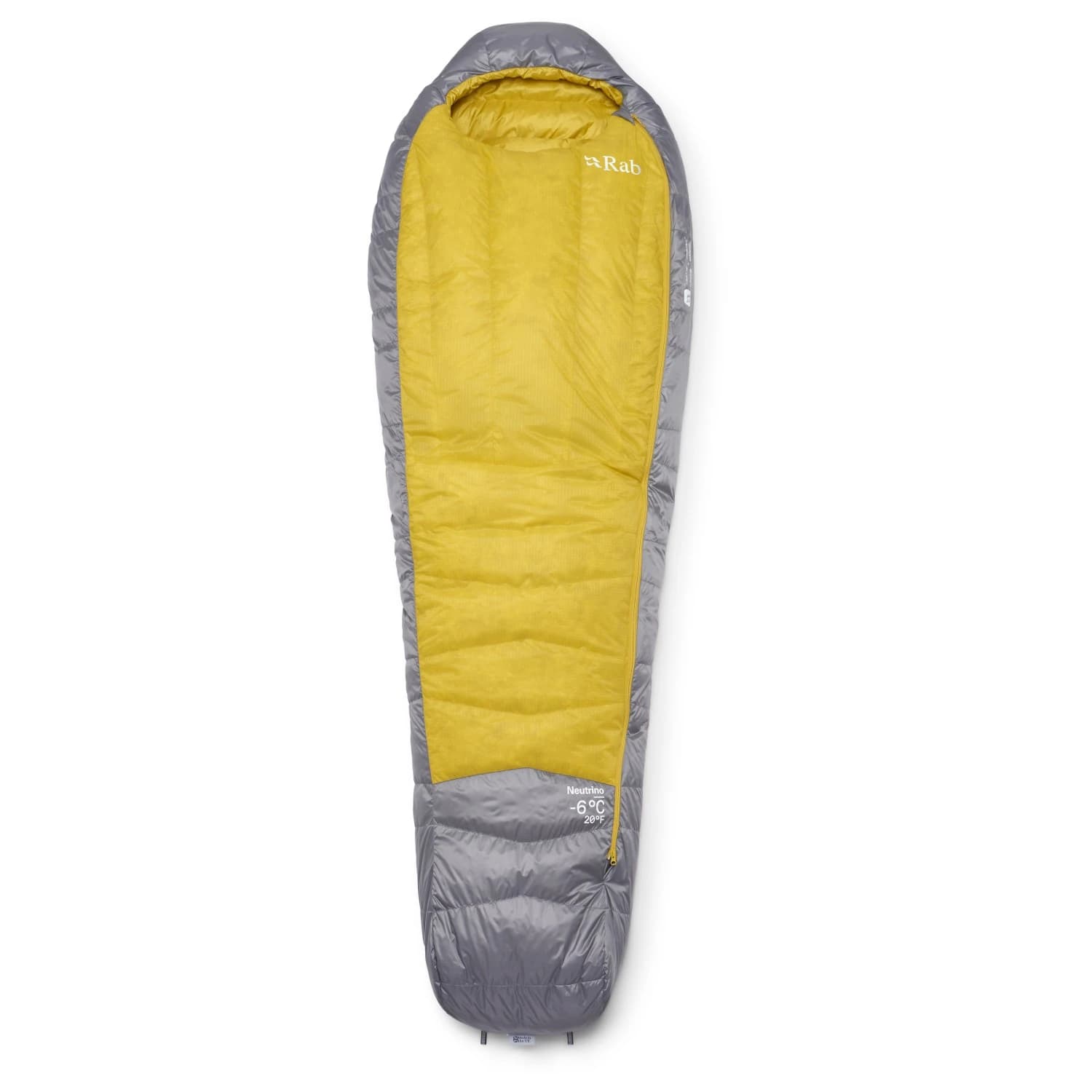 Дамски пухен спален чувал Rab Women's Neutrino -6C / 20F Down sleeping bag - Zinc / Dark Pollen