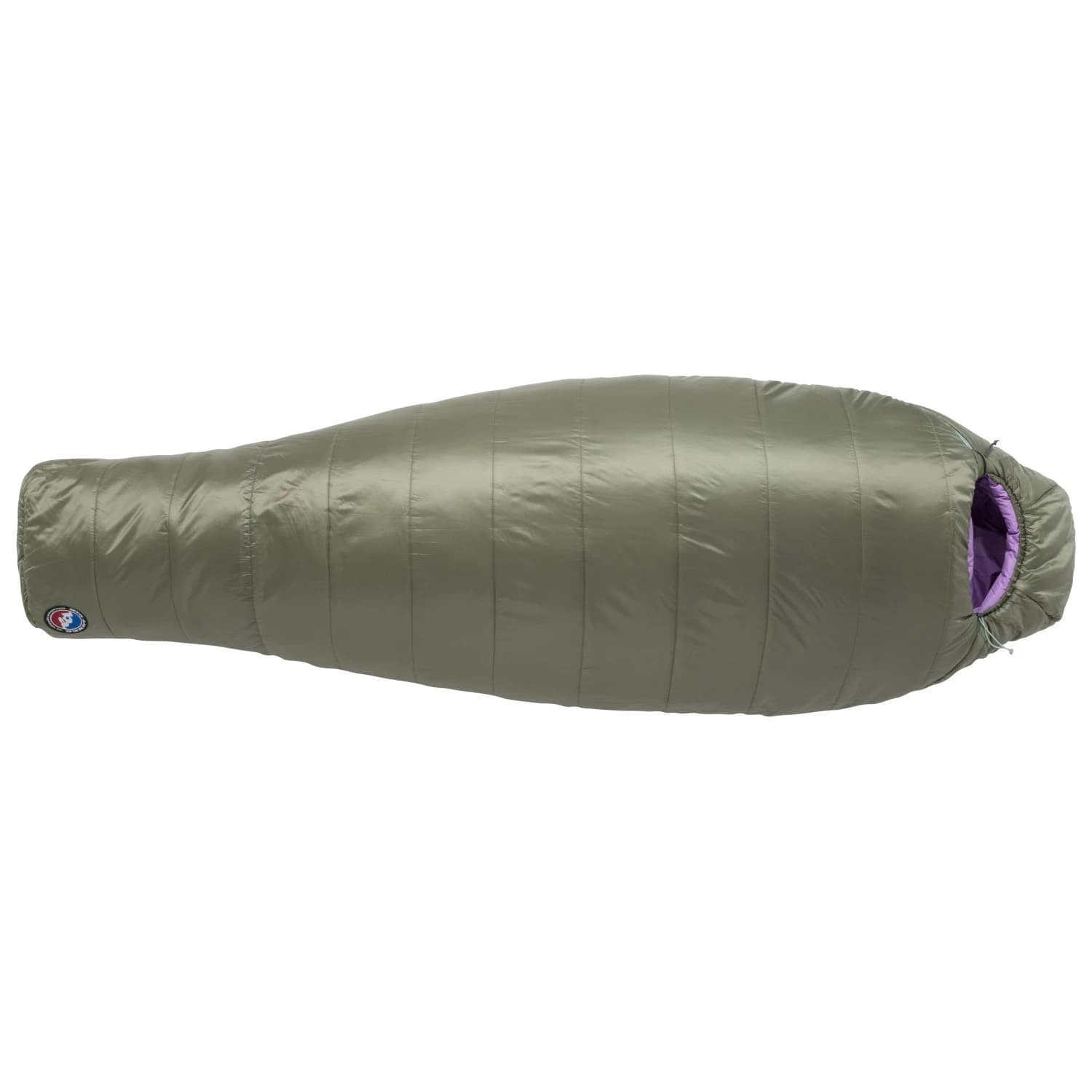 Дамски синтетичен спален чувал Big Agnes Women's Anthracite 30 Synthetic sleeping bag - Lichen Green / African Violet
