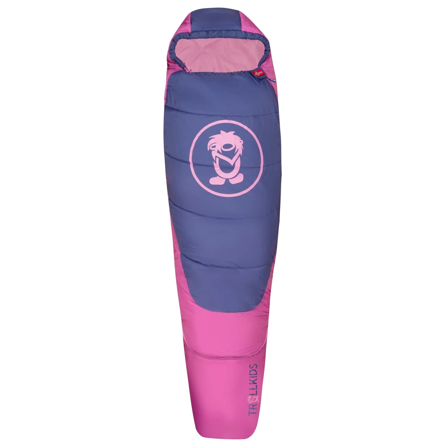 Детски спален чувал Trollkids Kid's Femund 3in1 Kids' sleeping bag - Mallow Pink / Violet Blue / Wild Rose