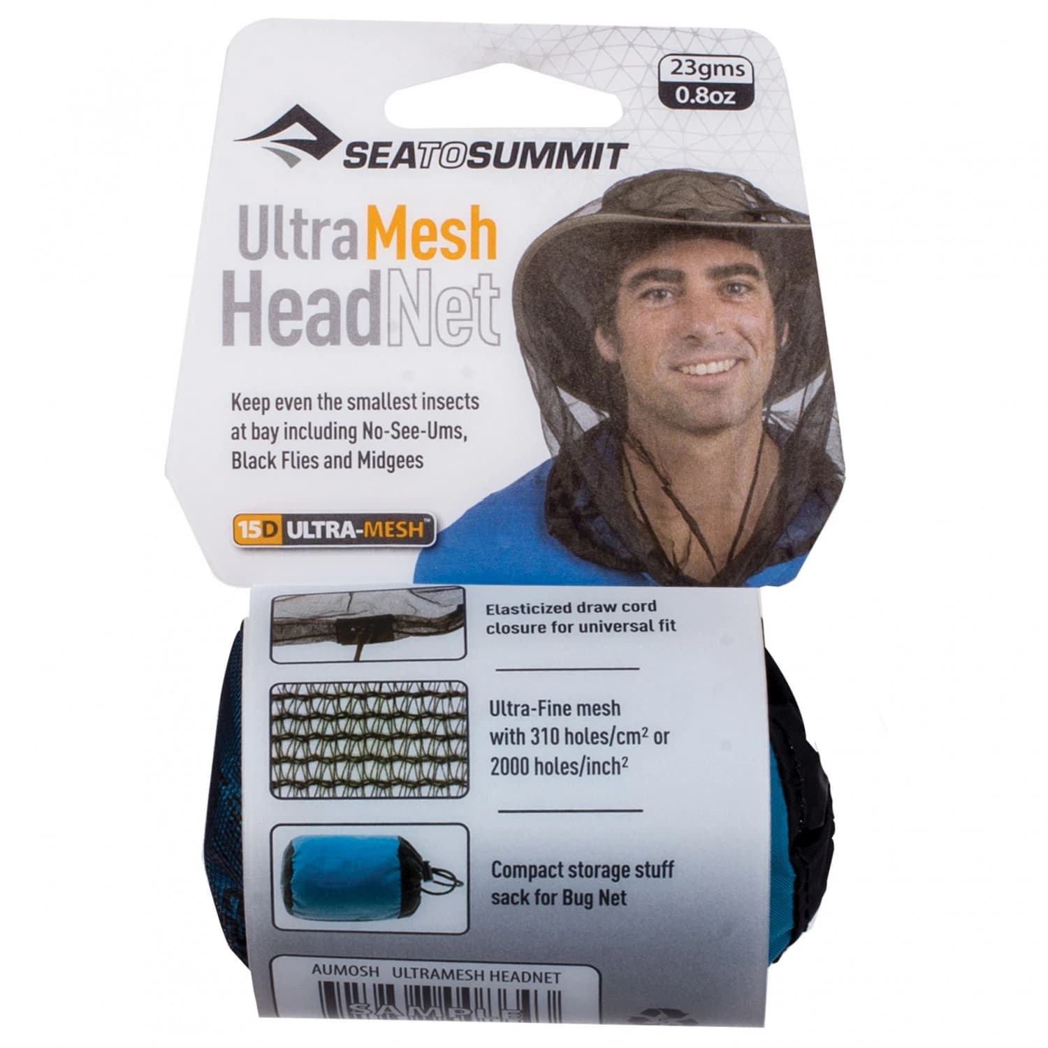 Мрежа против комари Sea to summit Ultra-Fine Mesh Headnet Mosquito net - Black