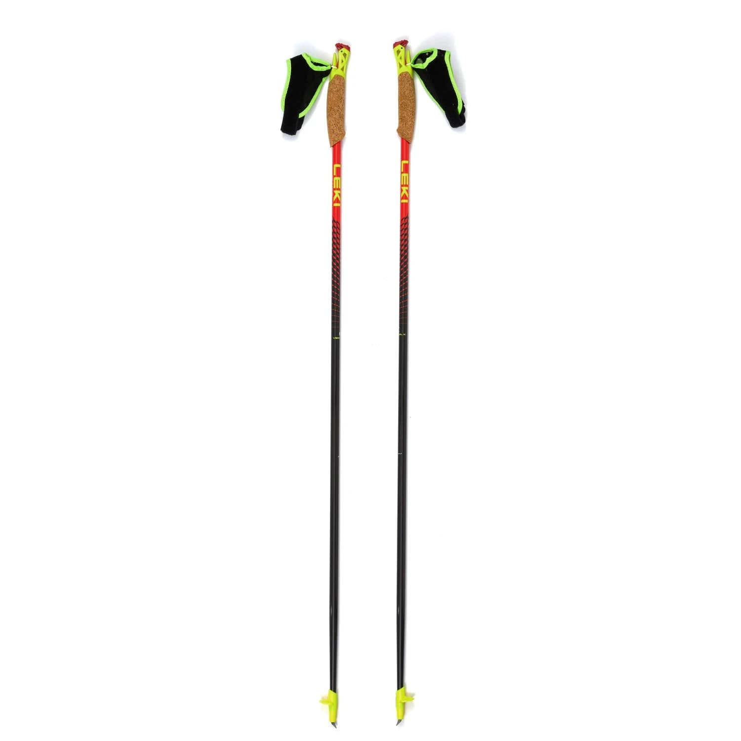 Щеки за бягане Leki Vertical K Running poles - Naturalcarbon / Bright Red / Neon Yellow