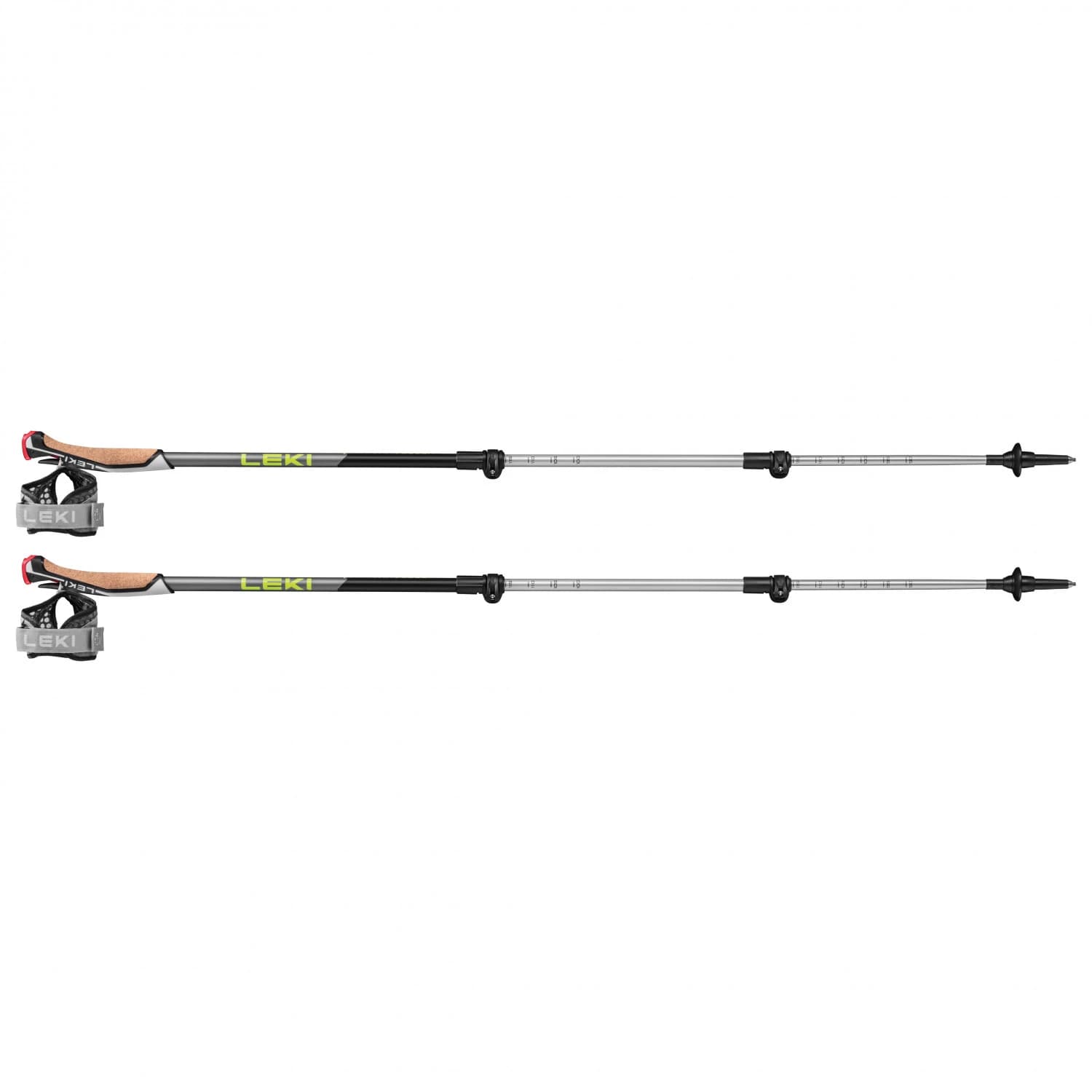 Щеки за нордик ходене Leki Traveller Alu Nordic walking poles - Black / Silvergray / Neon Yellow