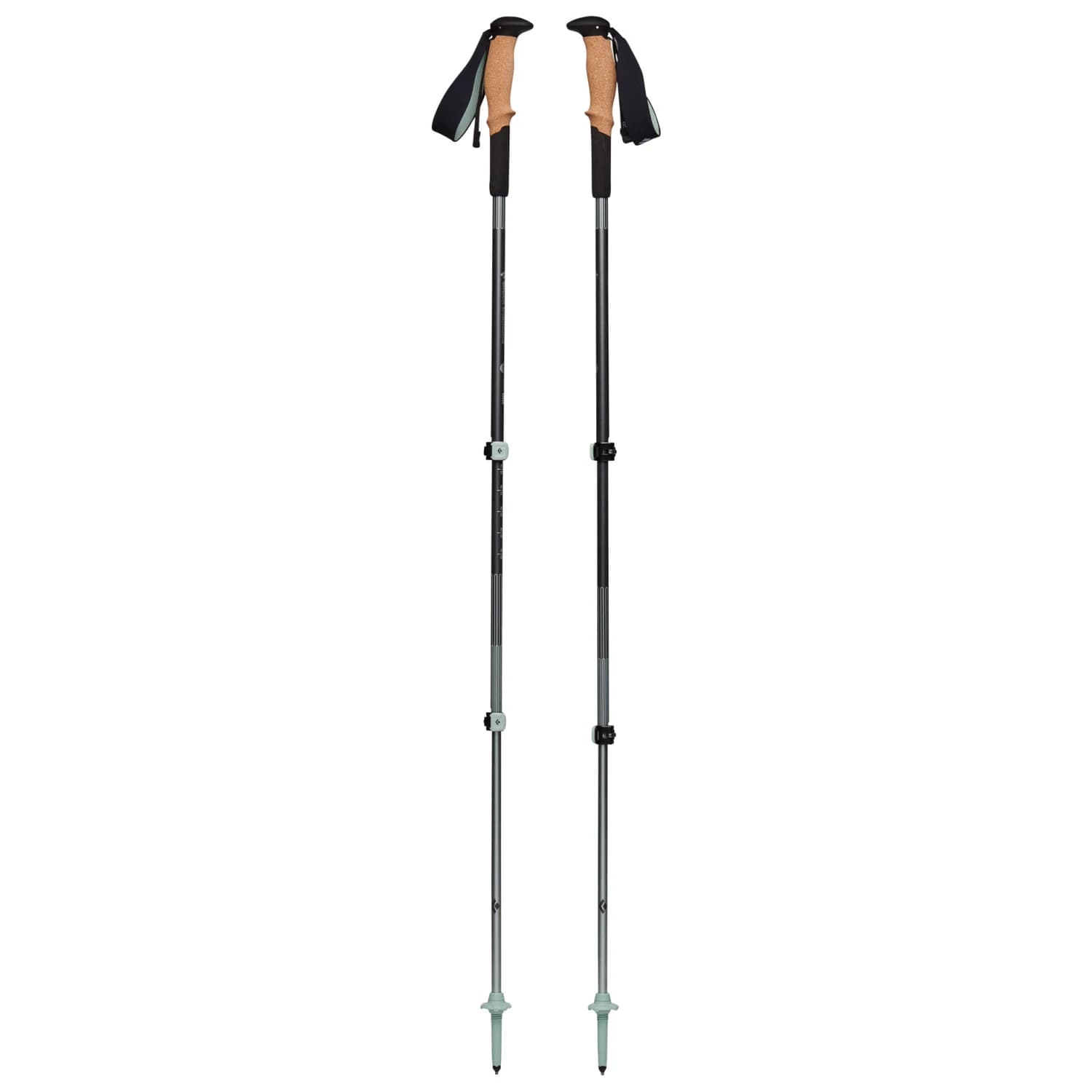 Туристически щеки Black diamond Pursuit Shock Walking poles - Steel Grey / Foam Green