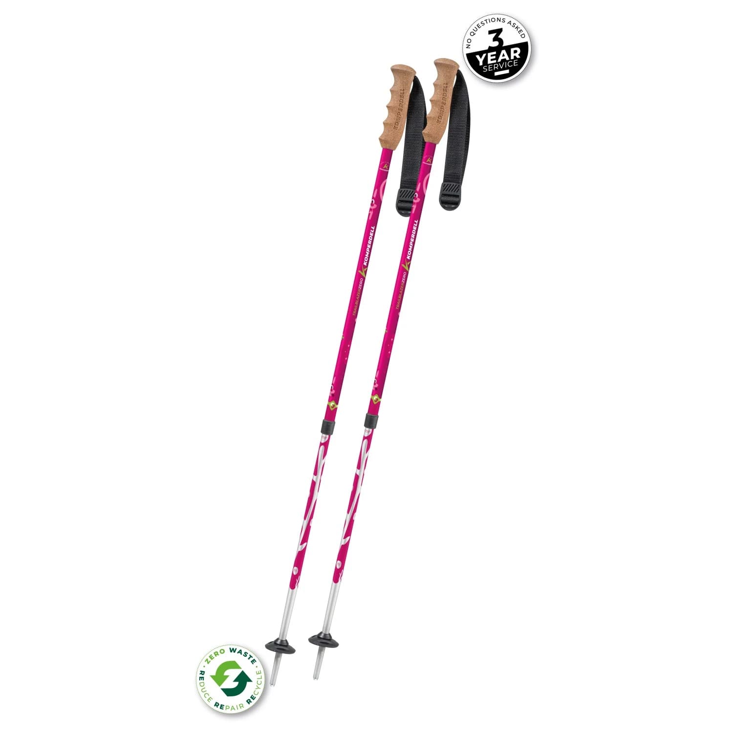Детски туристически щеки Komperdell Kid's Trailblazer Zero Walking poles - Pink