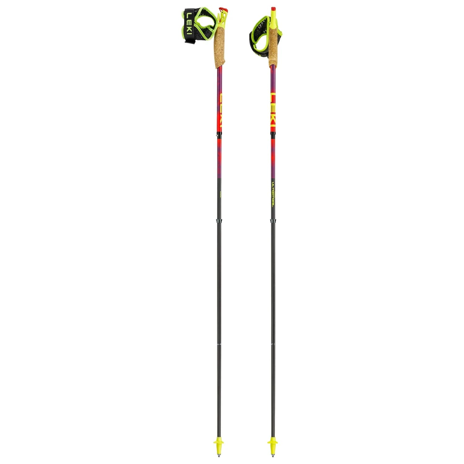 Щеки за бягане Leki Ultratrail FX.One SL Running poles - Neonpink / Pastelloarange / Neonyellow