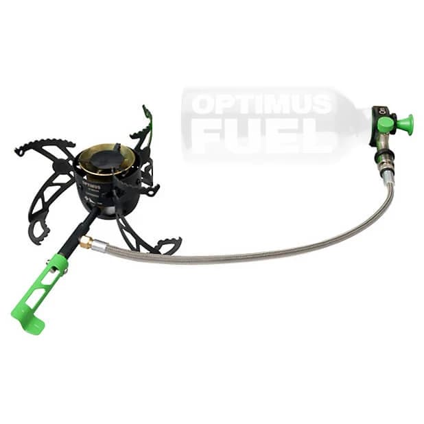 Къмпинг котлон на течен газ и мулти-гориво Optimus Nova - Green / Black