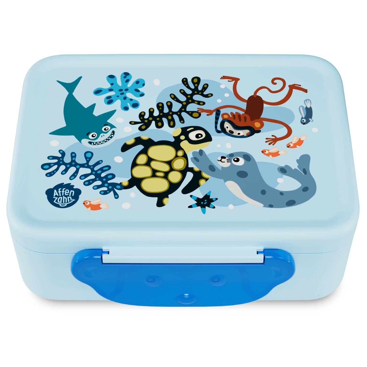 Детски контейнер за храна Affenzahn Kid's Kunststoff Brotdose Food storage - Unendliche Unterwasserwelt