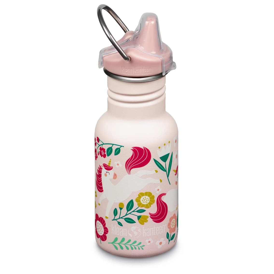 Детска бутилка за вода Klean kanteen Kid's Classic Narrow with Sippy Cap Water bottle - Leaping Unicorn