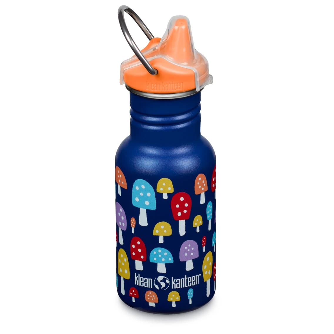 Детска бутилка за вода Klean kanteen Kid's Classic Narrow with Sippy Cap Water bottle - Mushrooms