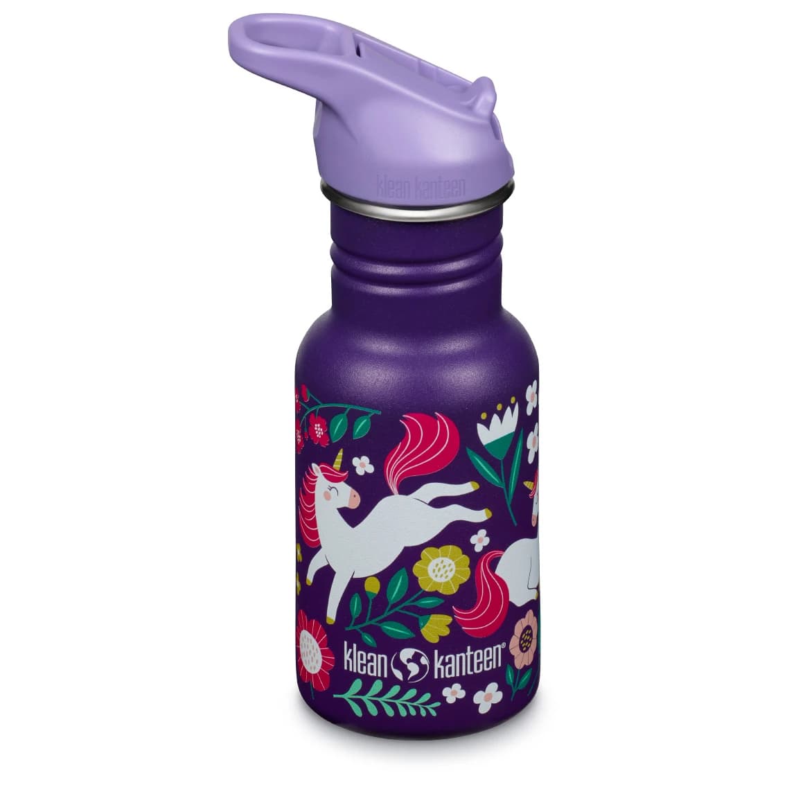 Детска бутилка за вода Klean kanteen Kid's Classic Narrow Flip Sport Water bottle - Leaping Unicorn
