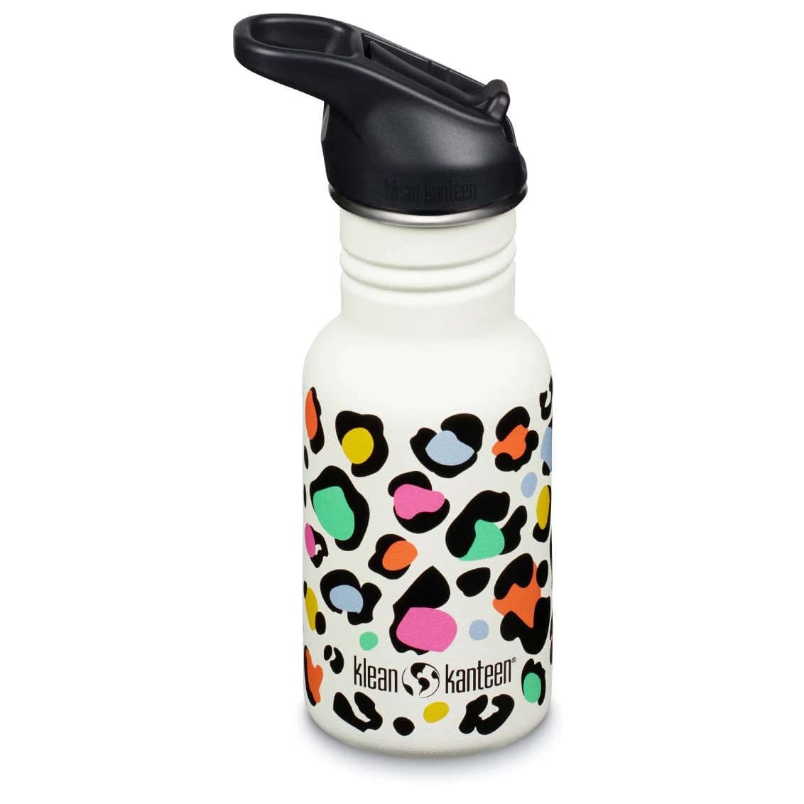 Детска бутилка за вода Klean kanteen Kid's Classic Narrow Flip Sport Water bottle - Leopard Print
