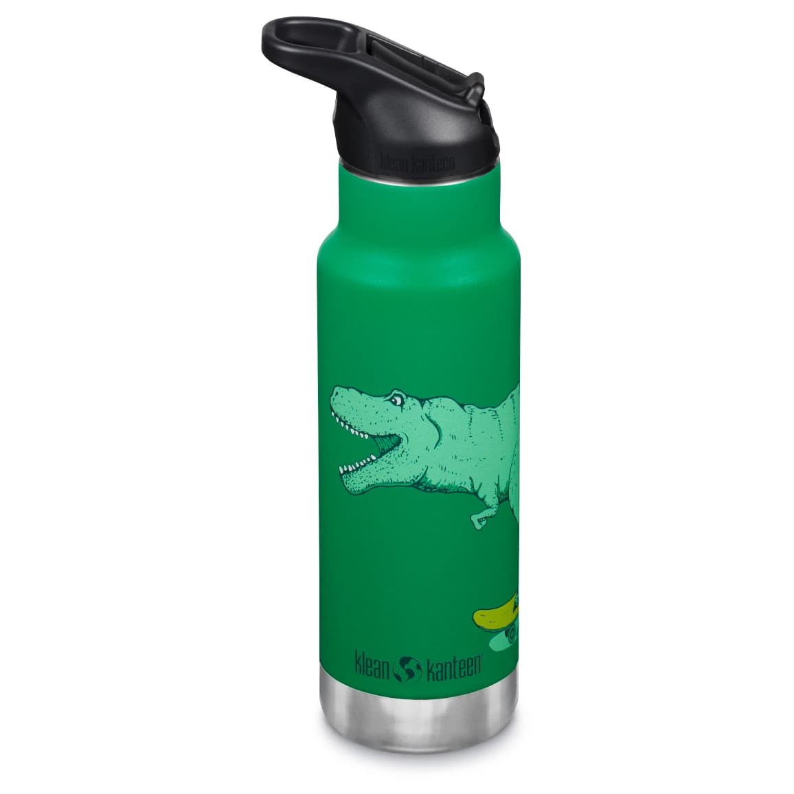 Детска термо бутилка Klean kanteen Kid's Classic Narrow VI Flip Sport Insulated bottle - Dino Skate