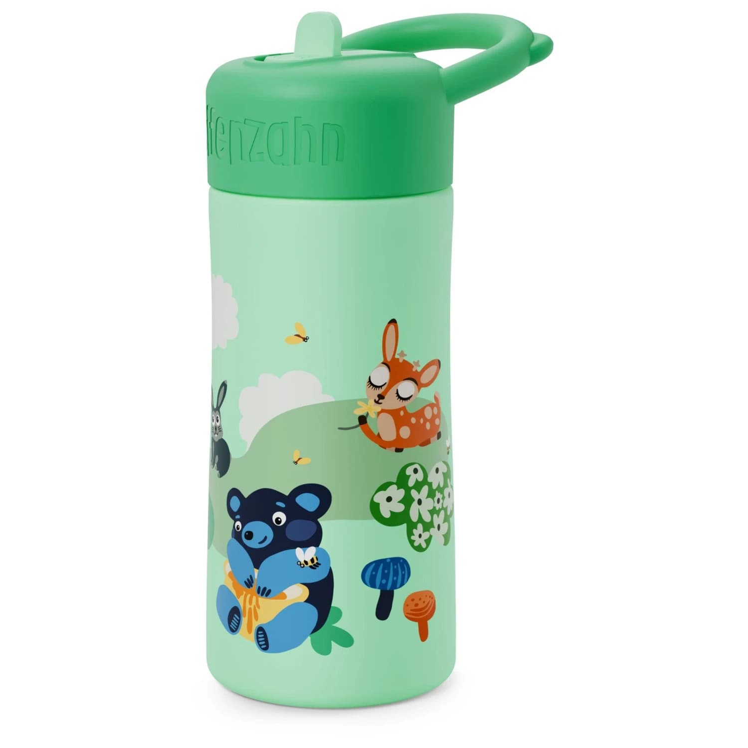 Детска бутилка за вода Affenzahn Kid's Edelstahl Trinkflasche Water bottle - Wilde Wiese