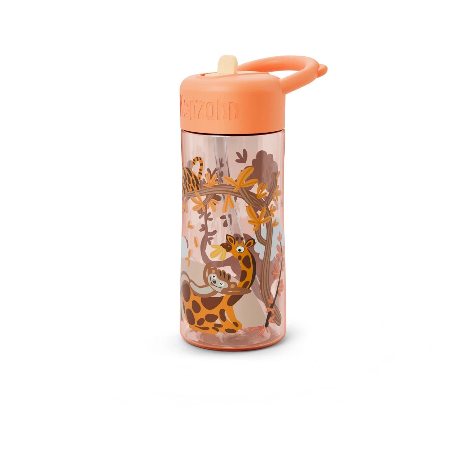 Детска бутилка за вода Affenzahn Kid's Kunststoff Trinkflasche Water bottle - Sonnige Savanne