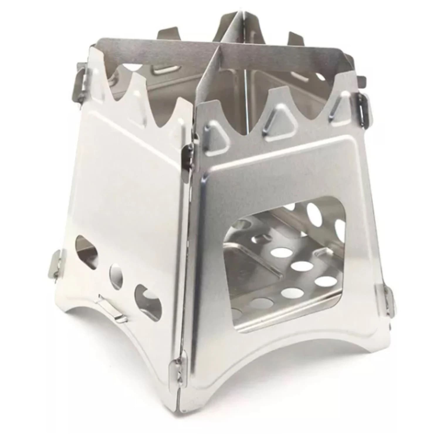 Котлон на твърдо гориво Origin outdoors Taschenkocher Stack Solid fuel stoves - Stainless Steel