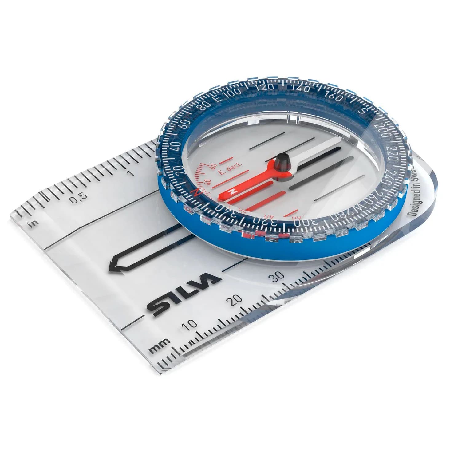 Компас Silva Trail Drop Compass - Transparent / Blue