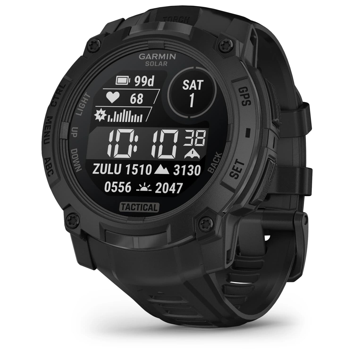 Часовник Garmin Instinct 3 Solar Tactical Edition 50 mm Multi-function watch - Black / Black