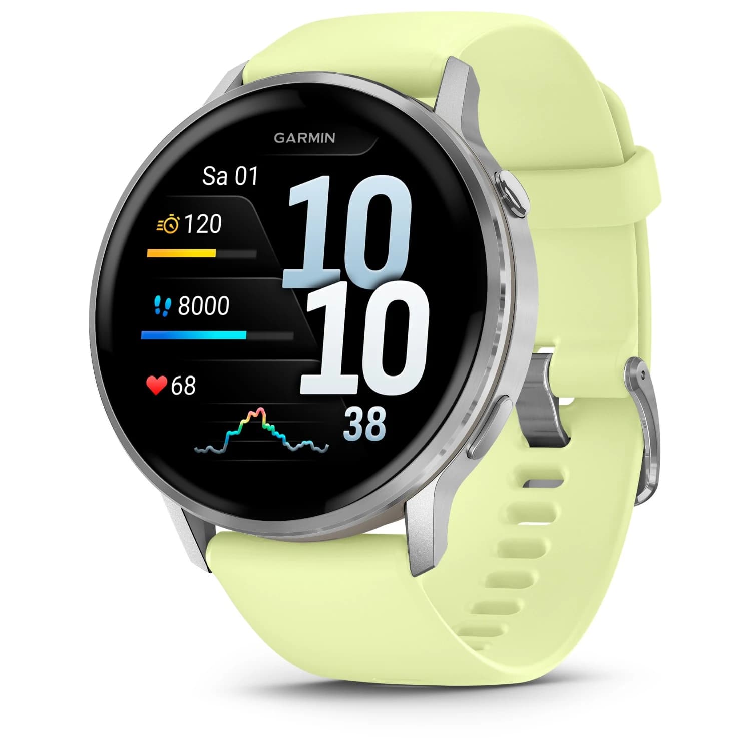 Часовник Garmin Venu 4 45 mm Multi-function watch - Grey / Silver / Lemon