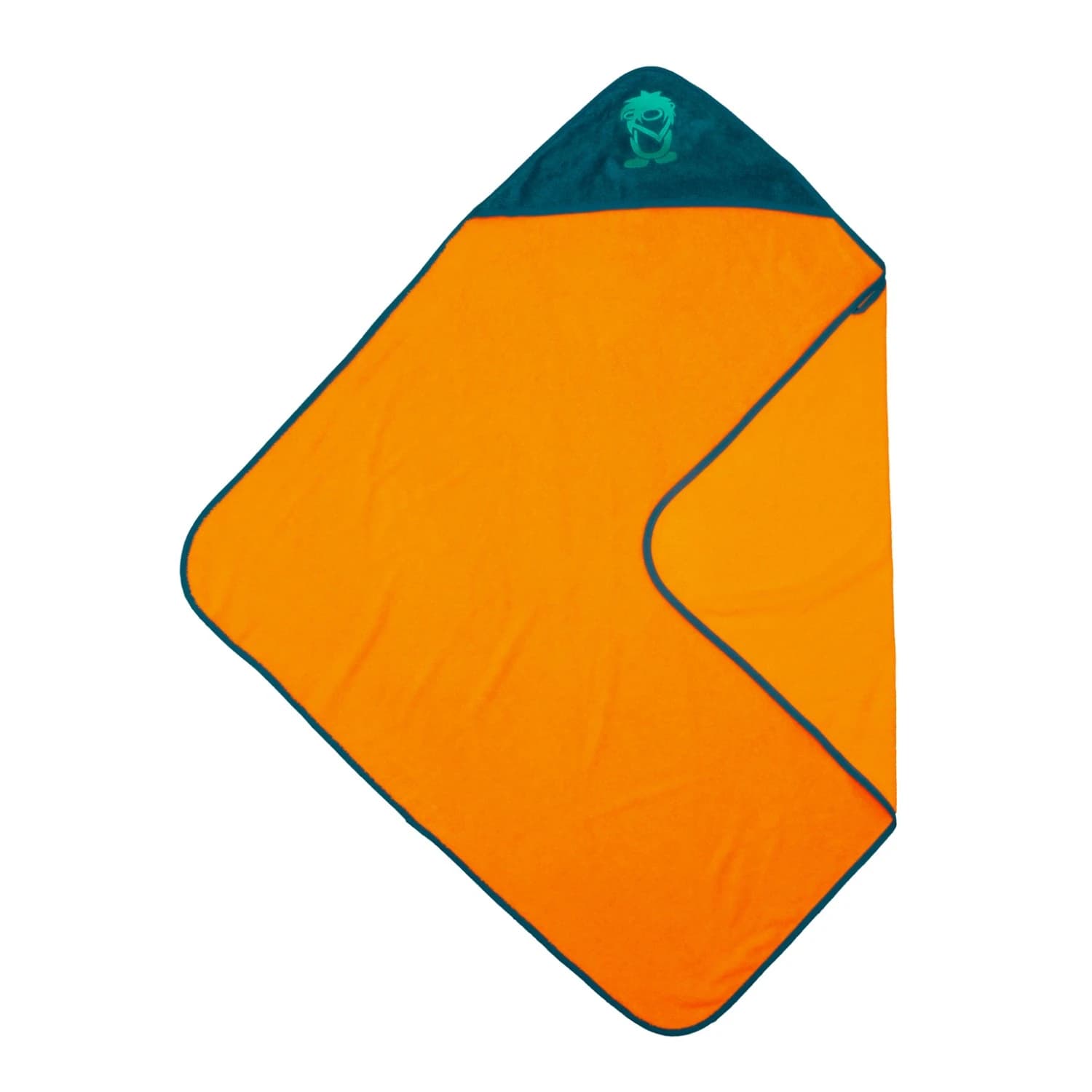 Детска микрофибърна кърпа Trollkids Kid's Sandefjord Beach Towel Microfiber towel - Sahara Sunset / Lagoon Green