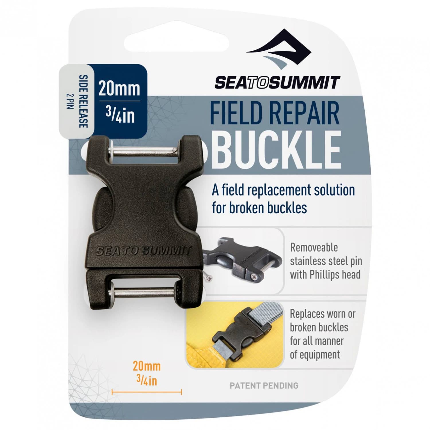 Катарама Sea to Summit Field Repair Buckle Strap buckle - Ladderlock 1 Pin