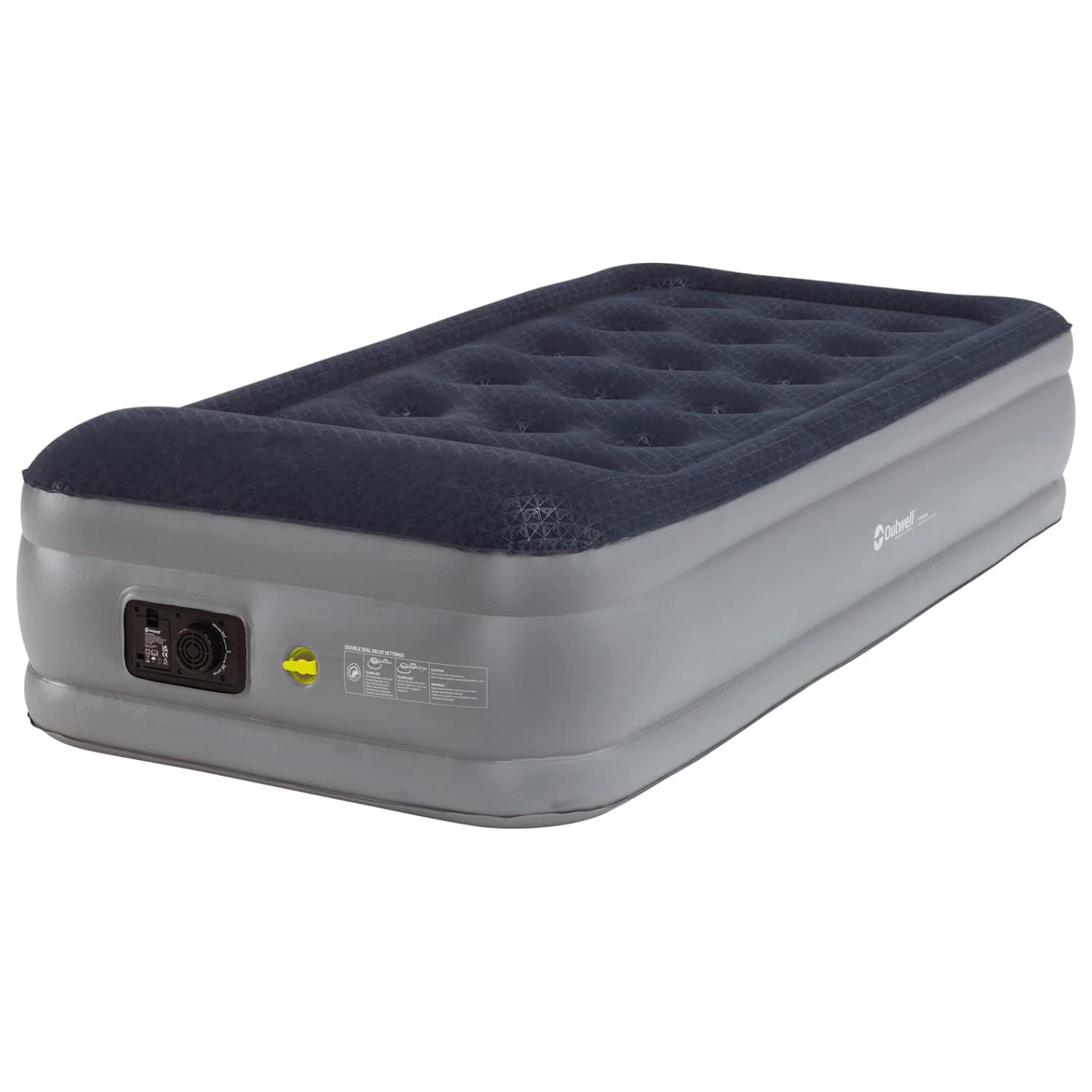 Помпа Outwell Superior Single mit eingebauter Pumpe Air bed - Navy Night & Grey
