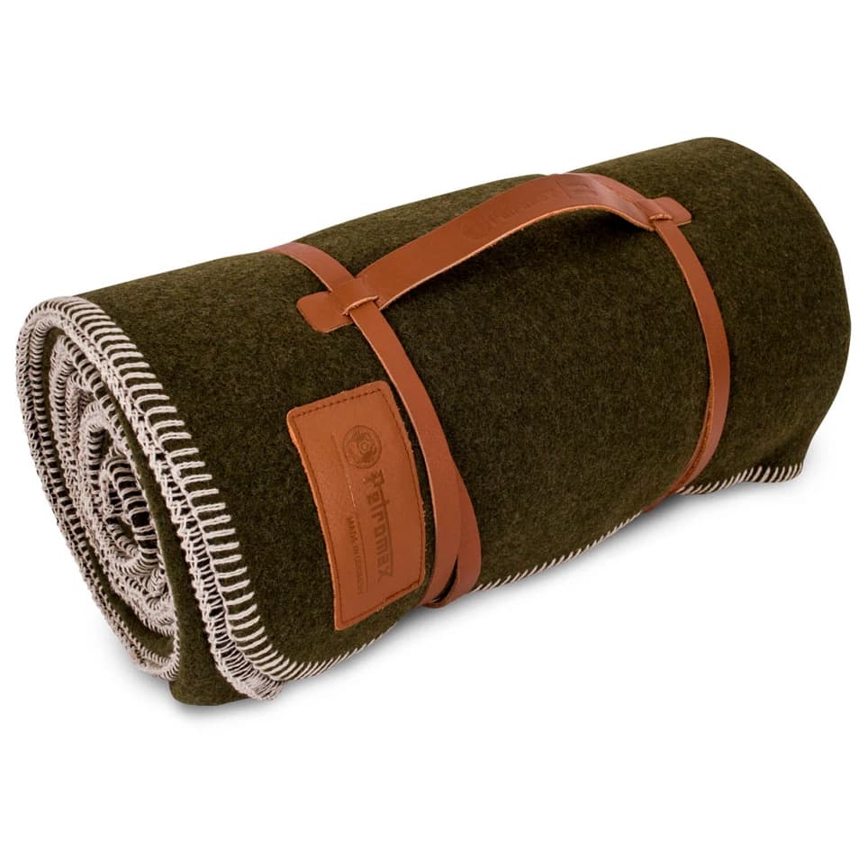 Завивка Petromax Wool Blanket Blanket - Moosgrün / Schwarz