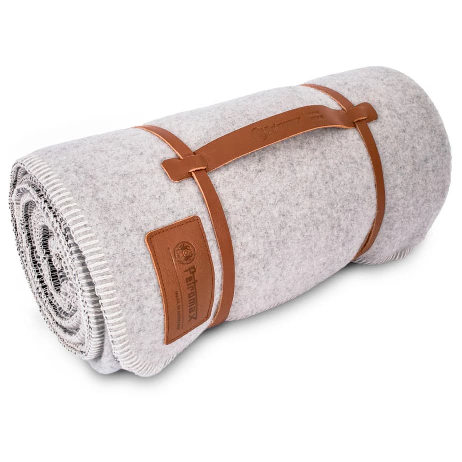 Завивка Petromax Wool Blanket Blanket - Rauchweiß / Dunkelgrau