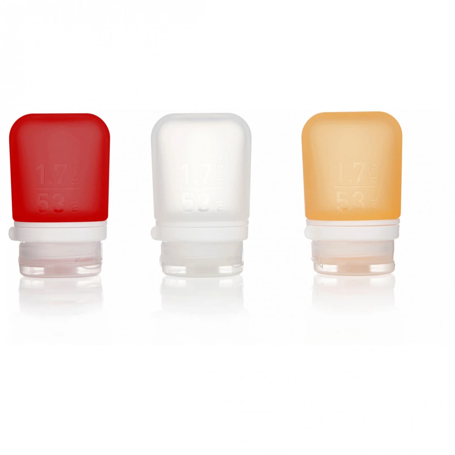 Хигиена humangear GoToob+ - Clear / Red / Orange