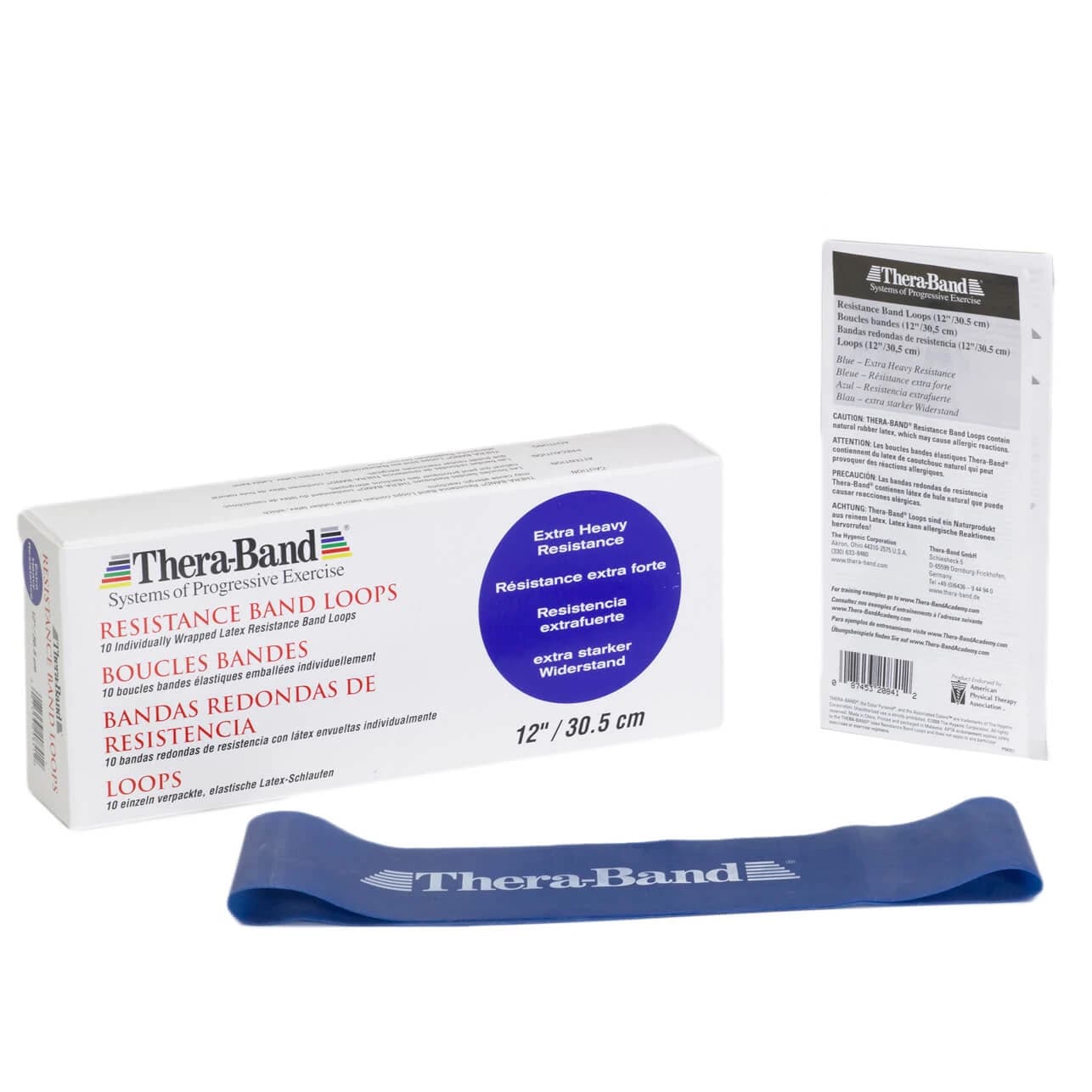 Ластик за тренировка Theraband Loop Exercise band - Blue (Extra Stark)