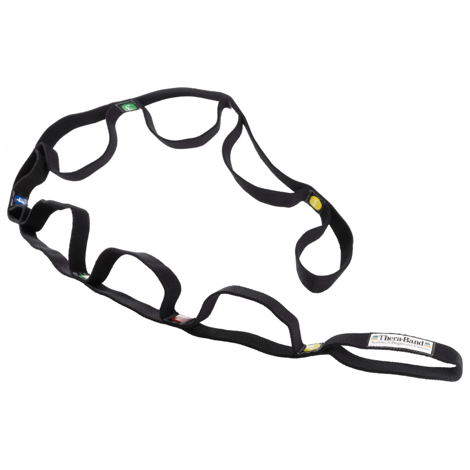 Ластик за тренировка Theraband Stretch Strap Exercise band - Black