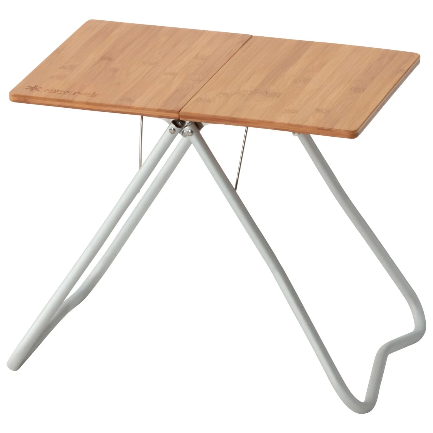 Къмпинг маса Snow peak Mytable Bamboo Top Camping table - Metallic / Wood