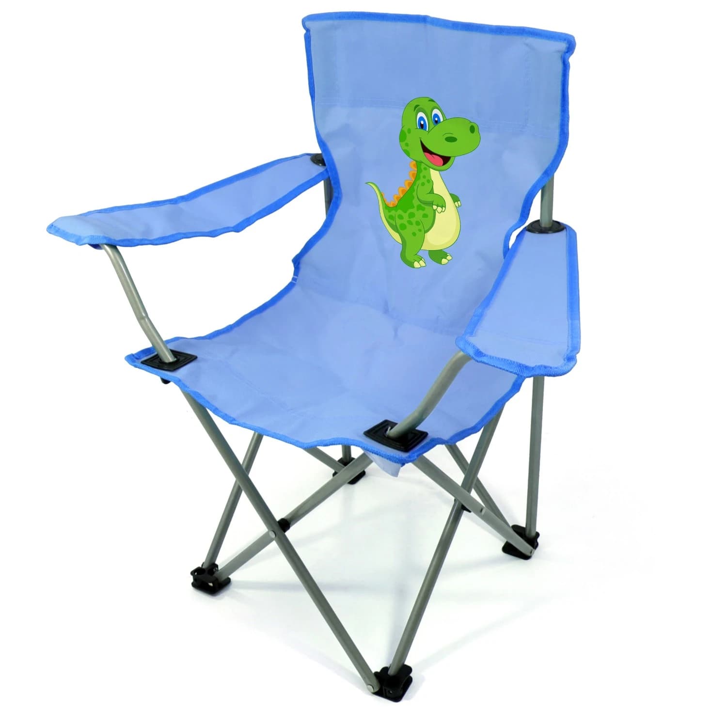 Детски къмпинг стол Basic nature Travelchair Kids Camping chair - Blue Dinosaur