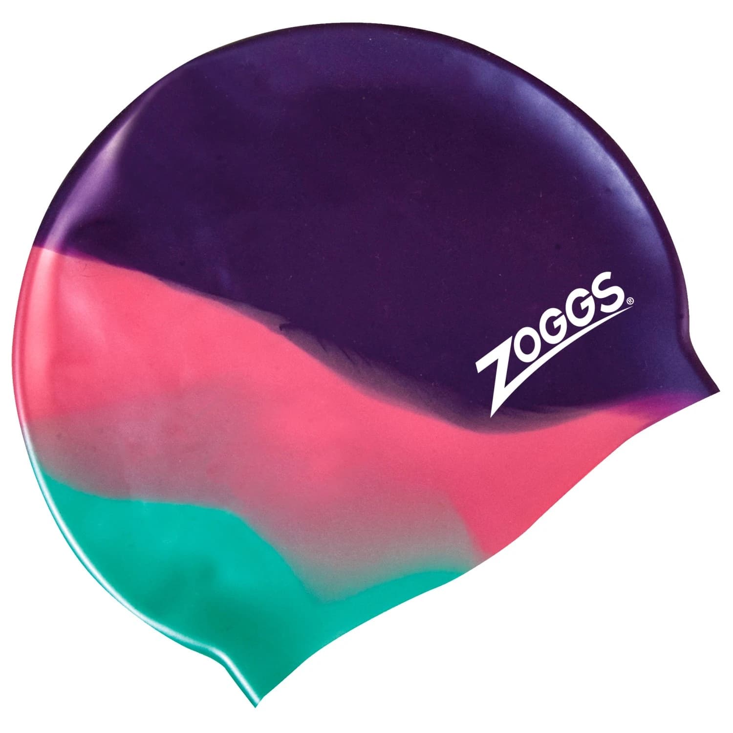 Детска шапка за плуване Zoggs Kid's Silicone Cap Multi Colour Swim cap - Purple / Aqua