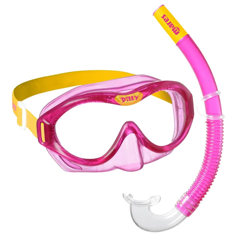 Mares Kid's Dilly Snorkelling set - Yellow / Pink