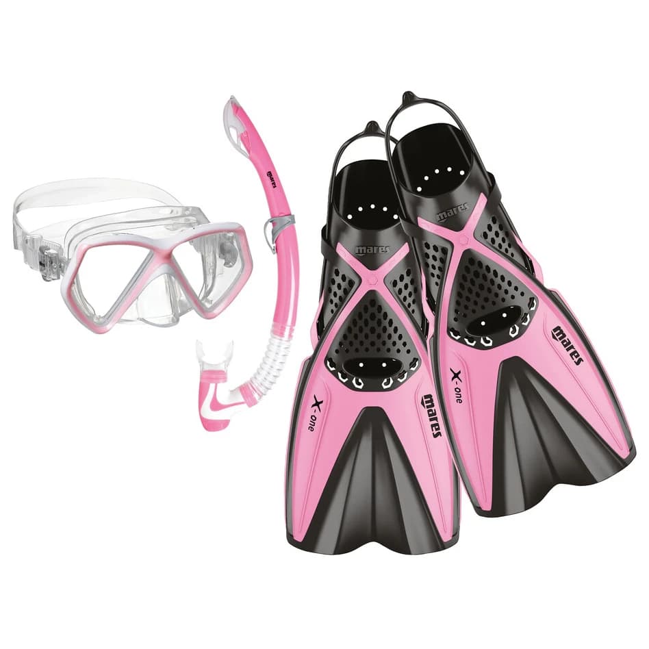 Mares Kid's Set X-One Pirate Snorkelling set - Pink