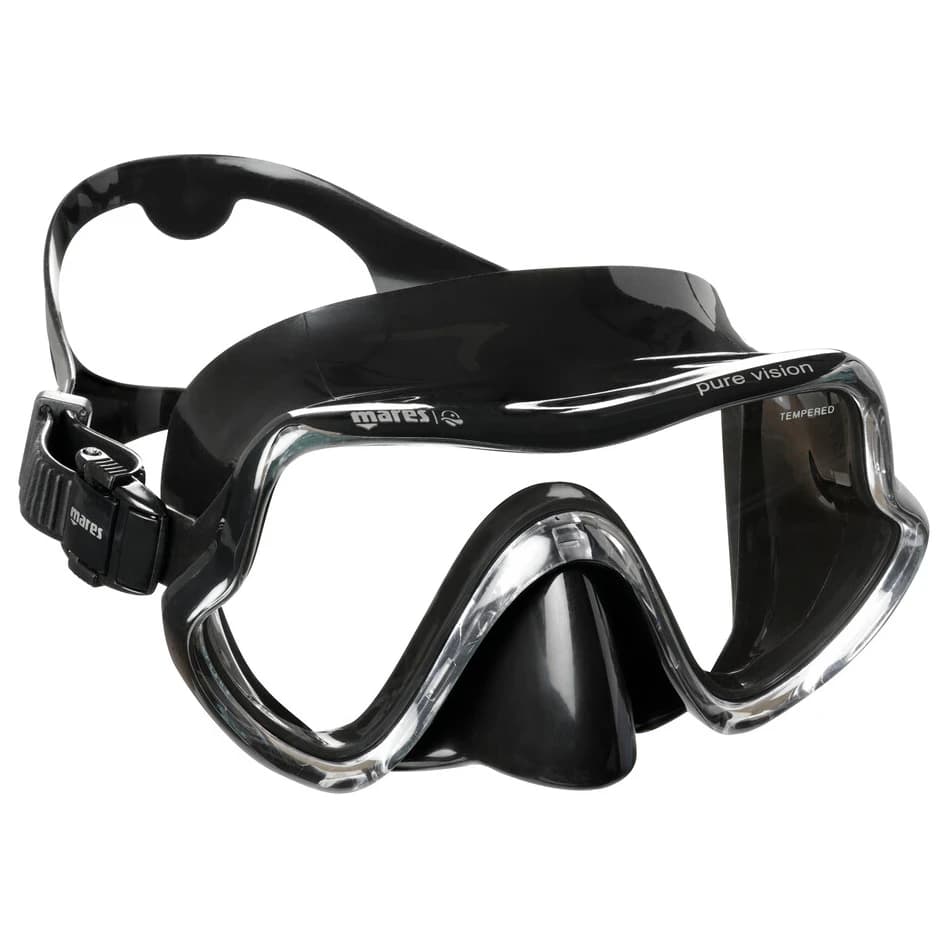 Mares Pure Vision Diving mask - Black / Black
