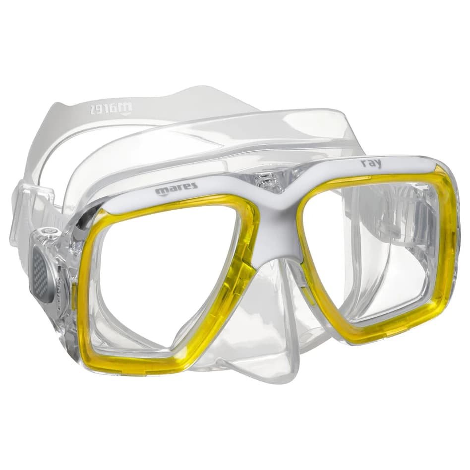 Mares Ray Diving mask - Yellow / White / Clear