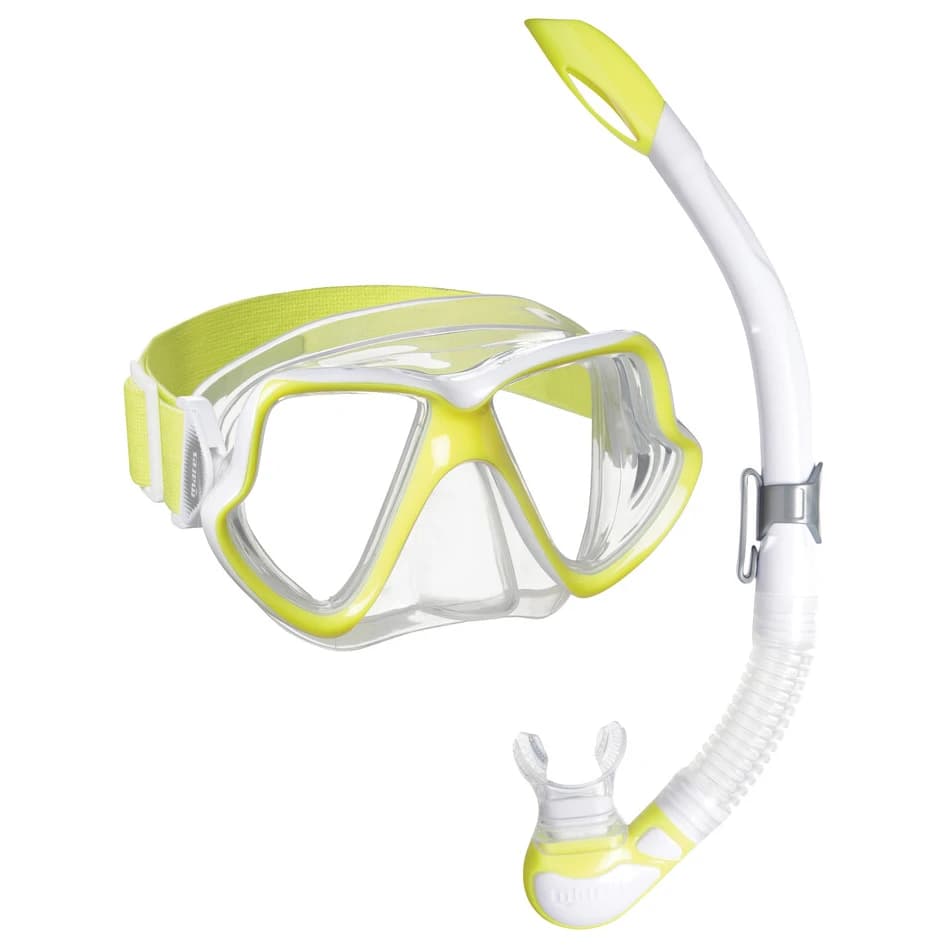 Mares Wahoo Neon Snorkelling set - Yellow / White / Clear