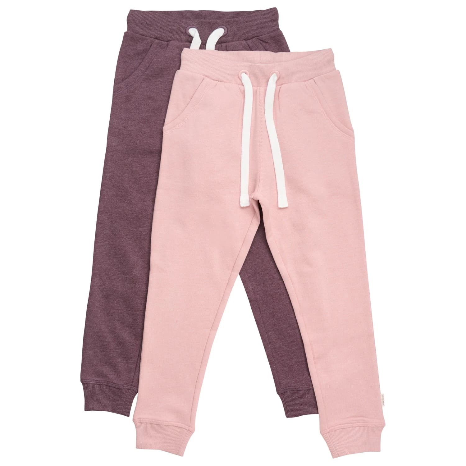Детски анцунг долнище Minymo Kid's Basic 37 Sweat Pants (2-Pack) Tracksuit trousers - Misty Rose