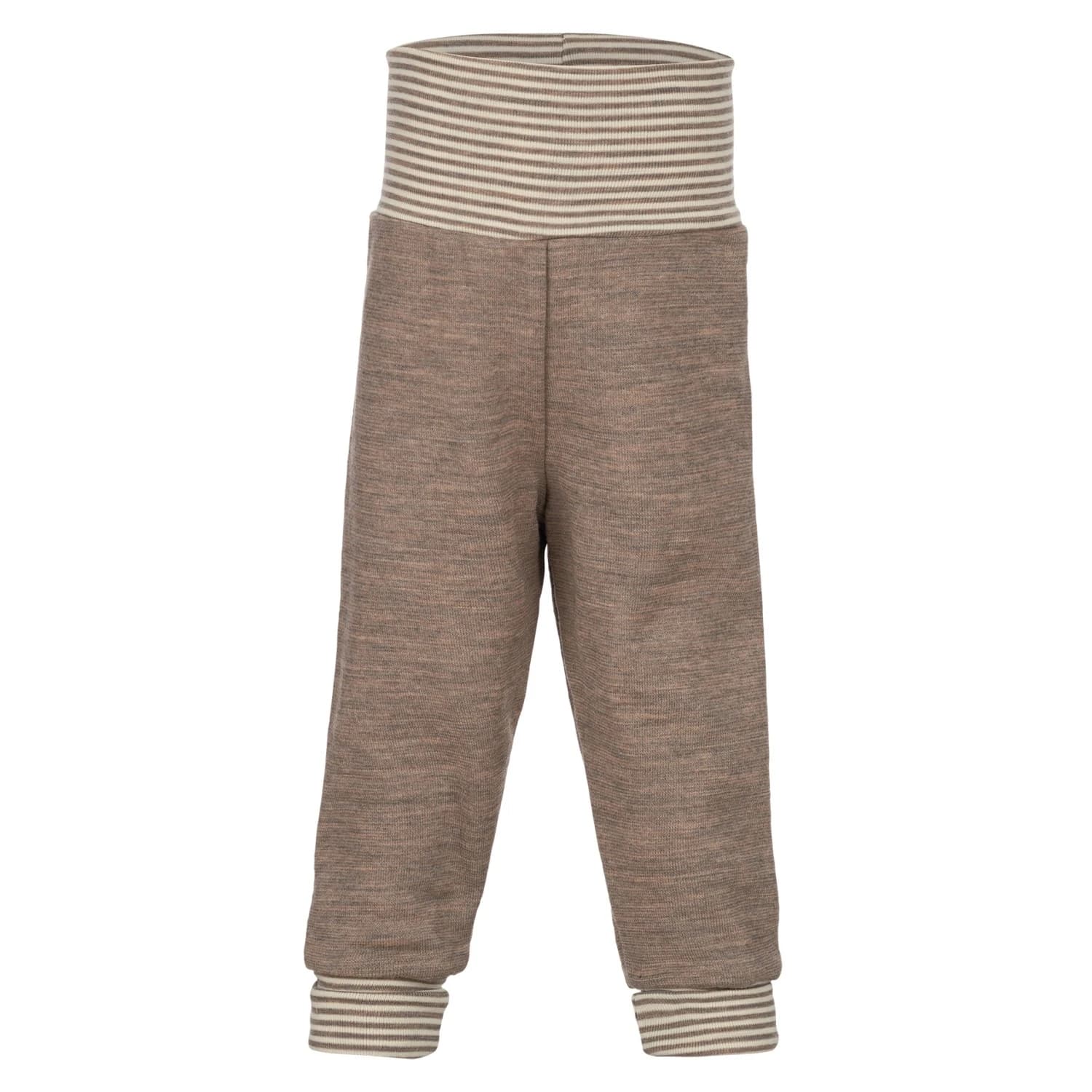 Поларен панталон Engel Baby-Hose Lang mit Nabelbund Fleece trousers - Walnuss Melange