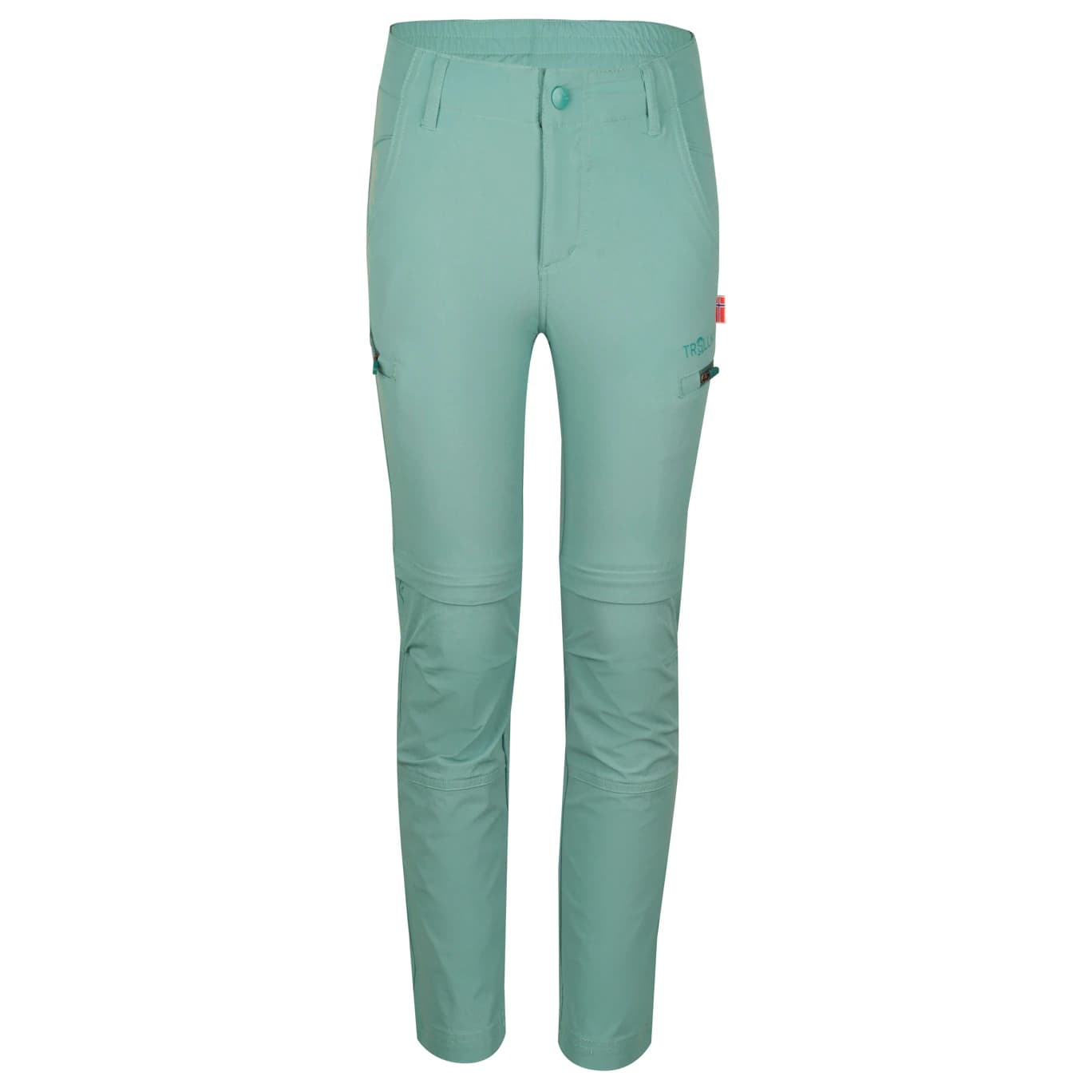 Детски панталон със свалящи крачоли Trollkids Kid's Kjerag Zip Off Pants Walking trousers - Glacier Green