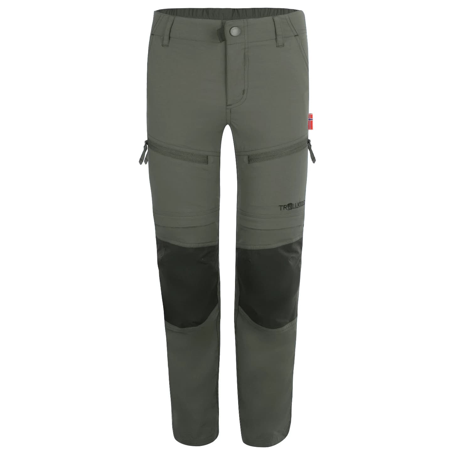 Детски панталон със свалящи крачоли Trollkids Kid's Nordfjord Zip-Off Pants Walking trousers - Clay Green