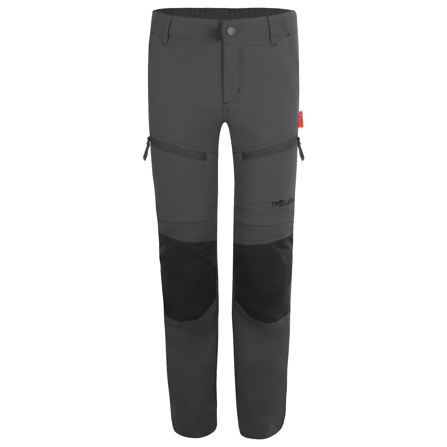 Детски панталон със свалящи крачоли Trollkids Kid's Nordfjord Zip-Off Pants Slim Fit Walking trousers - Anthracite
