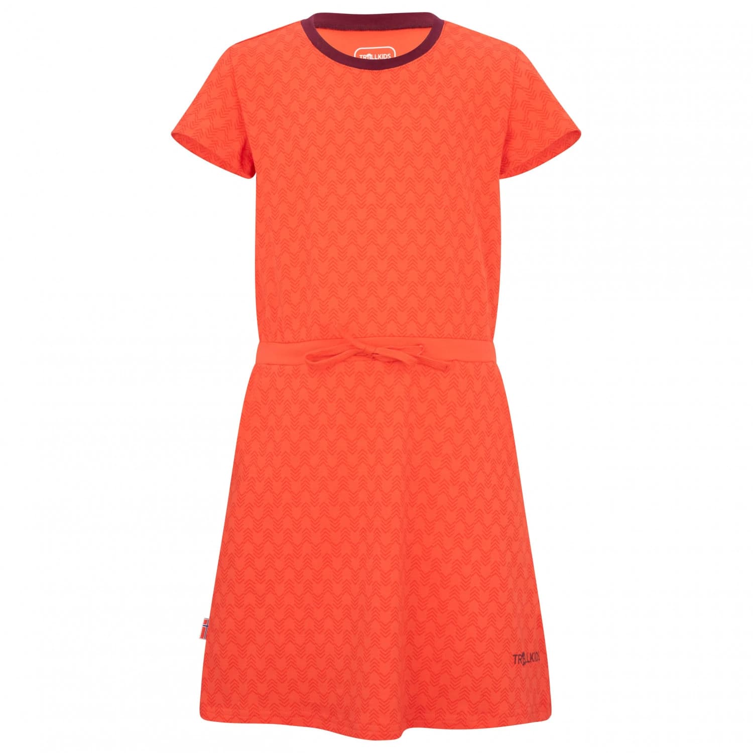 Детска рокля Trollkids Girl's Noresund Dress - Sweet Cherry / Redwood