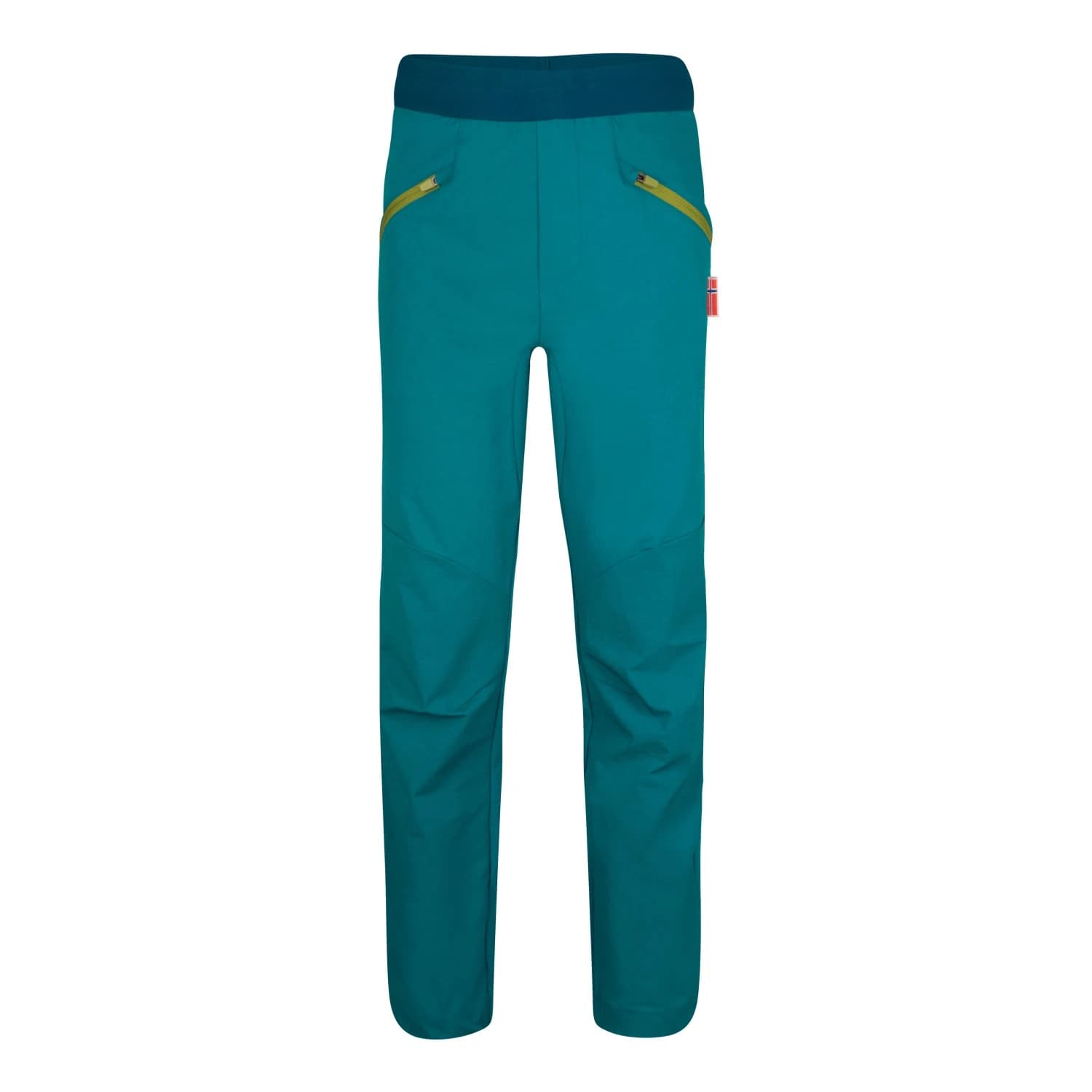 Детски панталон за боулдър Trollkids Kid's Tronfjell Pant Bouldering trousers - Lagoon Green / Pear Green / Madeira Blue