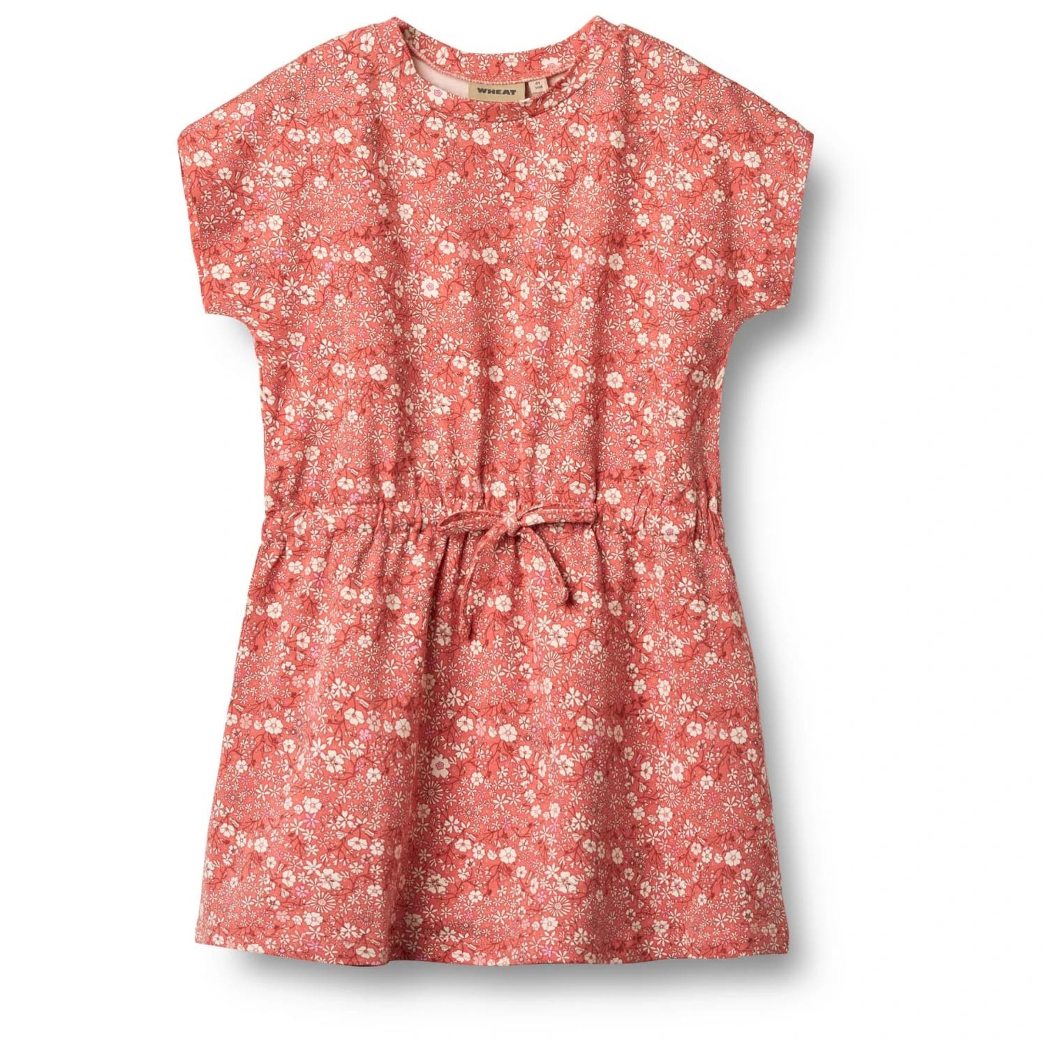 Детска рокля WHEAT Kid's Jersey Dress Maribel Dress - Coral Flowers